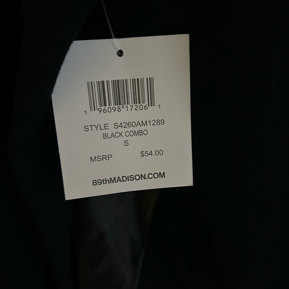 Black with faux leather accent cardigan/ bolero L - Picture 4 of 5